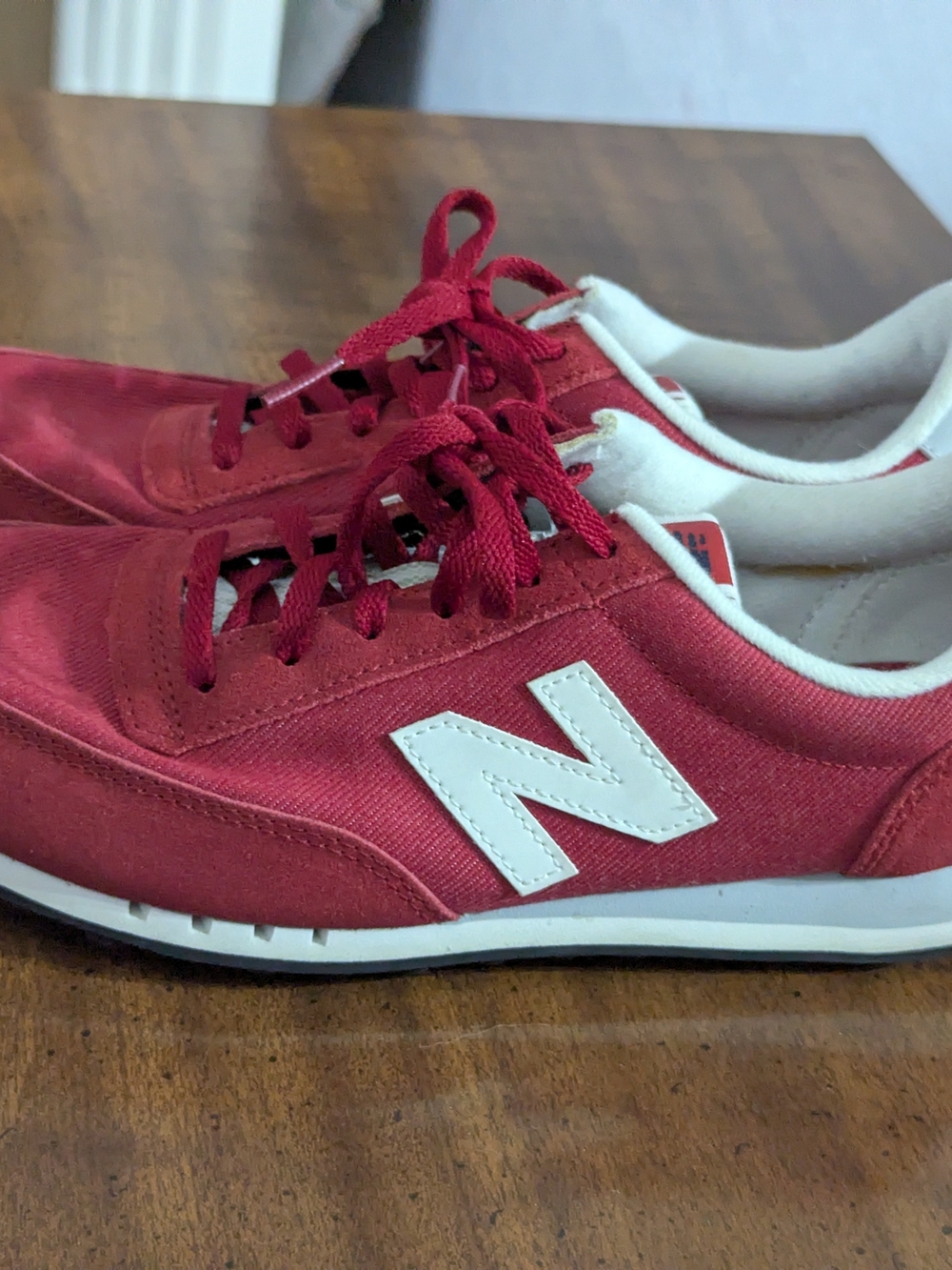 New Balance Red Classic Sneaker - Picture 2 of 5